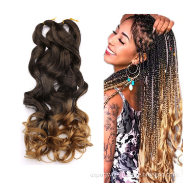 Loose Deep Wave French Braiding Hair Wavy Pony Curly Twist Spiral Hair Extension Curly Braiding Hair French Curl Loose wave
